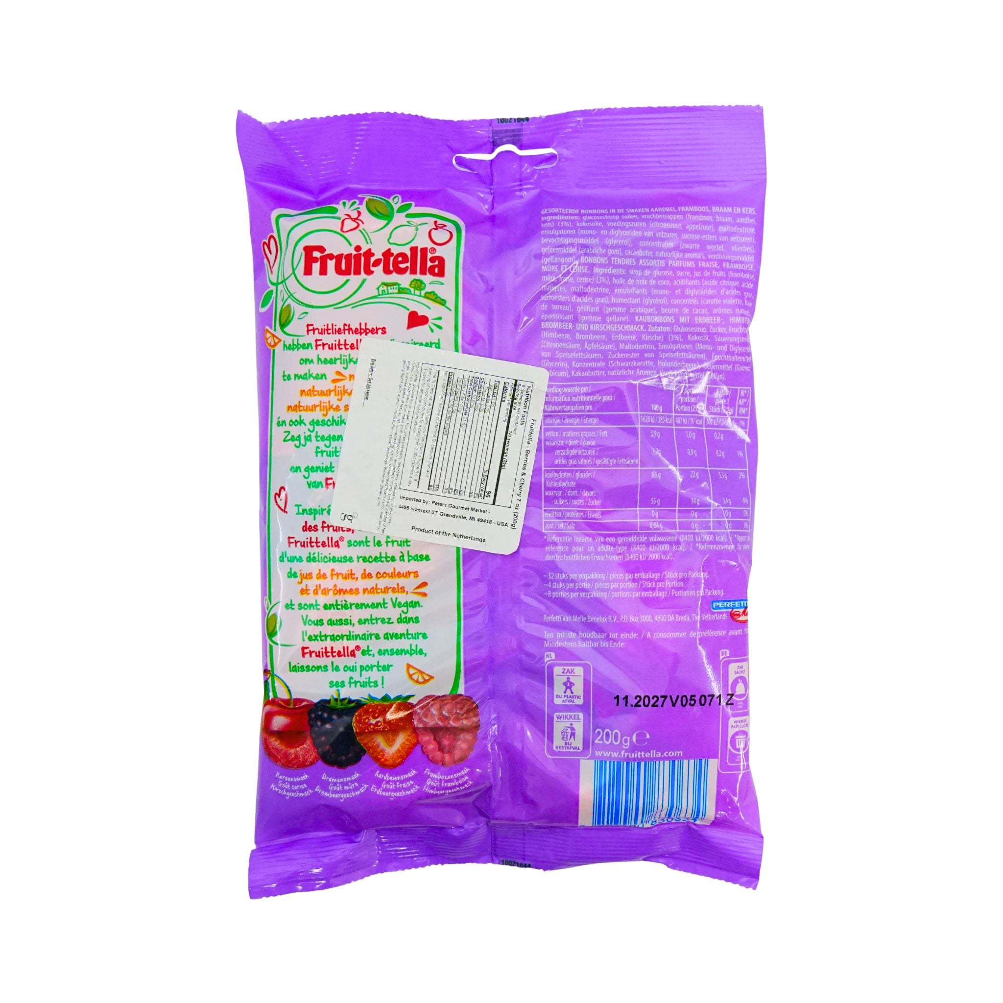 Fruittella Berries & Cherries 7 oz bag – Peters Gourmet Market