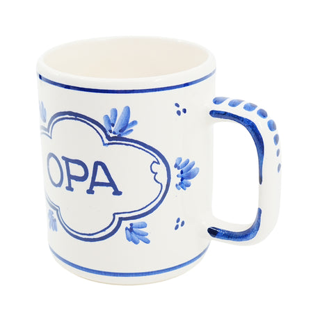 DeWit Hand Painted  Coffee Mug  Opa 4 inch