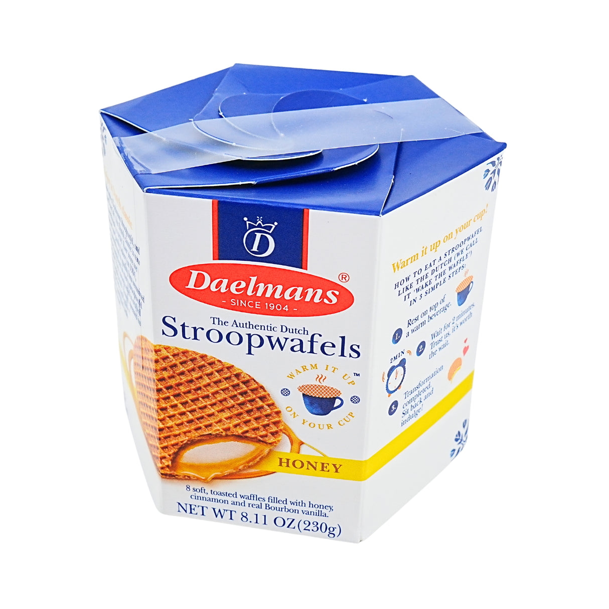 Daelmans Hex Box Honey Stroopwafels 8.11 oz