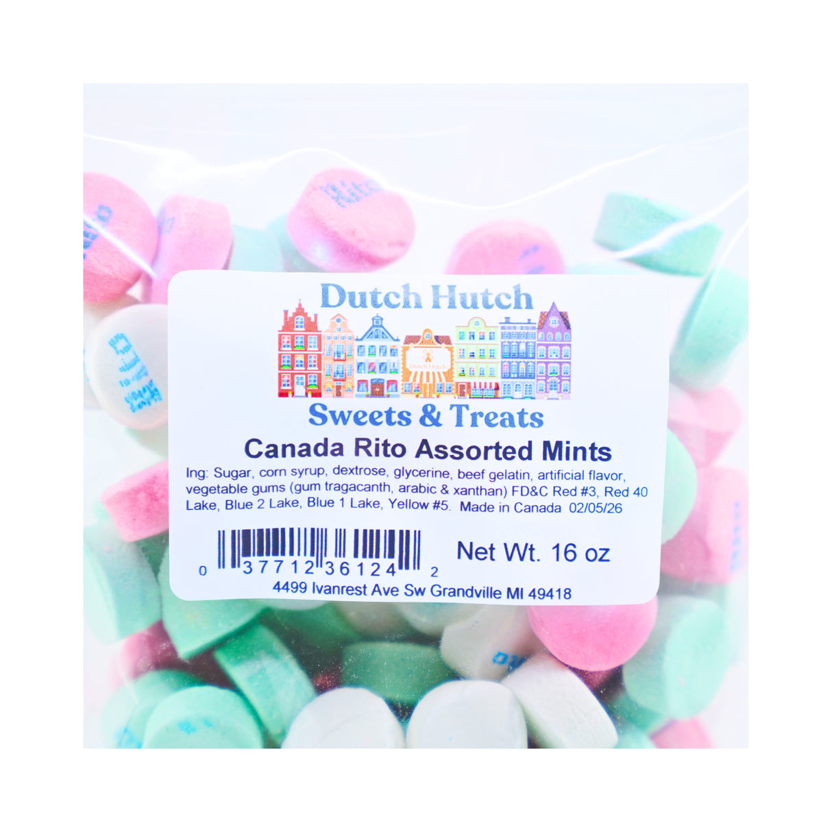 Dutch Hutch Canada Rito Assorted Mints 1 lb bag