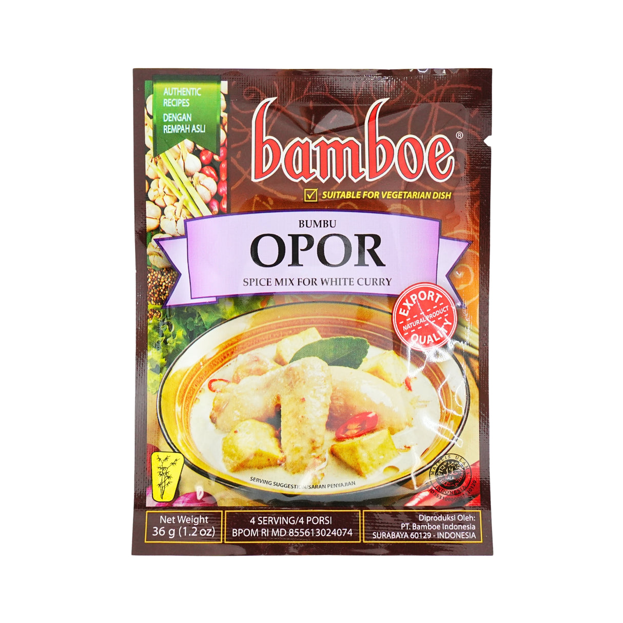 Bamboe Opor Spices for White Curry 1.2oz