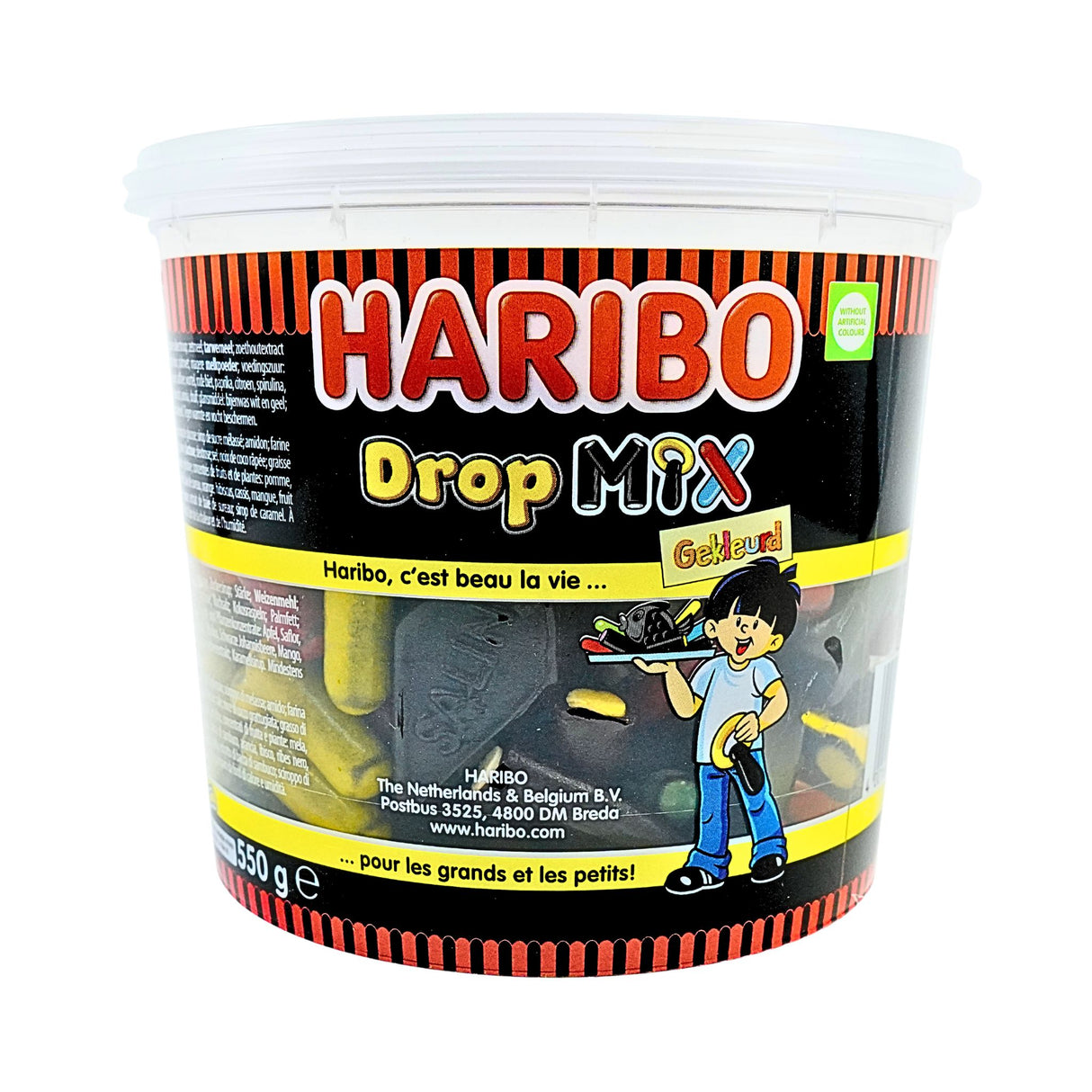 Haribo Drop Mix  XL 550 gr 19.4oz tub