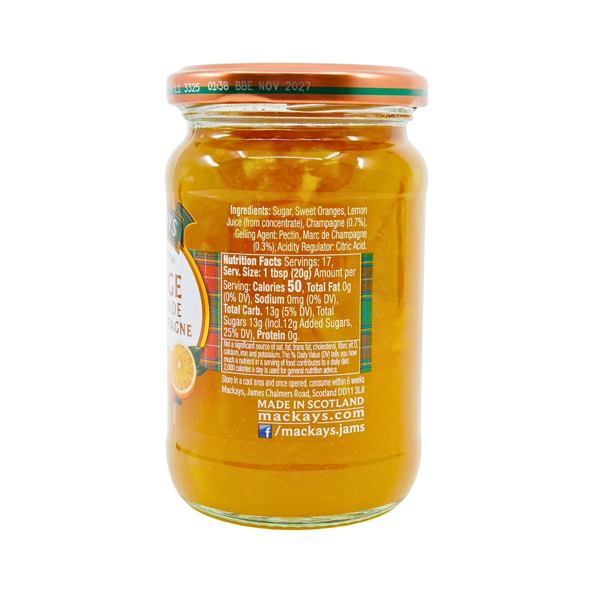 Mackays Orange Marmalade With Champagne