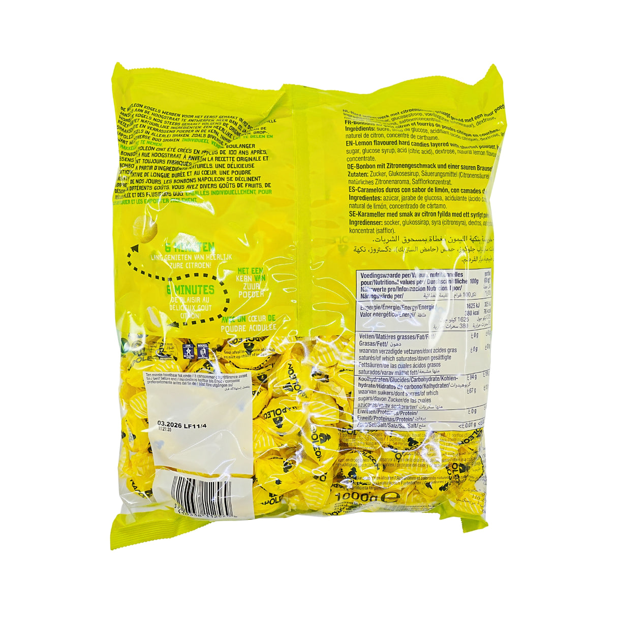 Napoleon Lemon Sour Candy Balls 2.2 lb