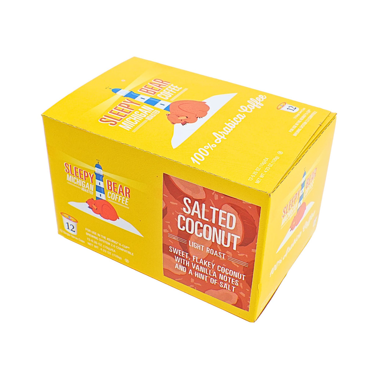 Sleepy Bear Salted Coconut Light Roast K cups 12 ct