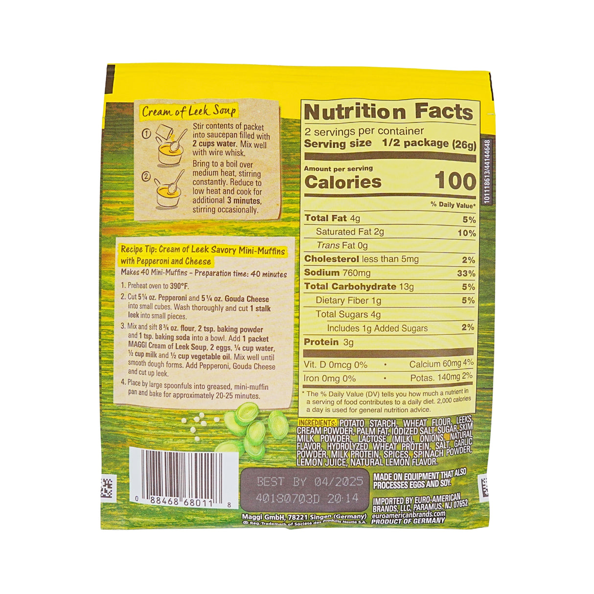 Maggi Cream Of Leek Soup 1.8 oz