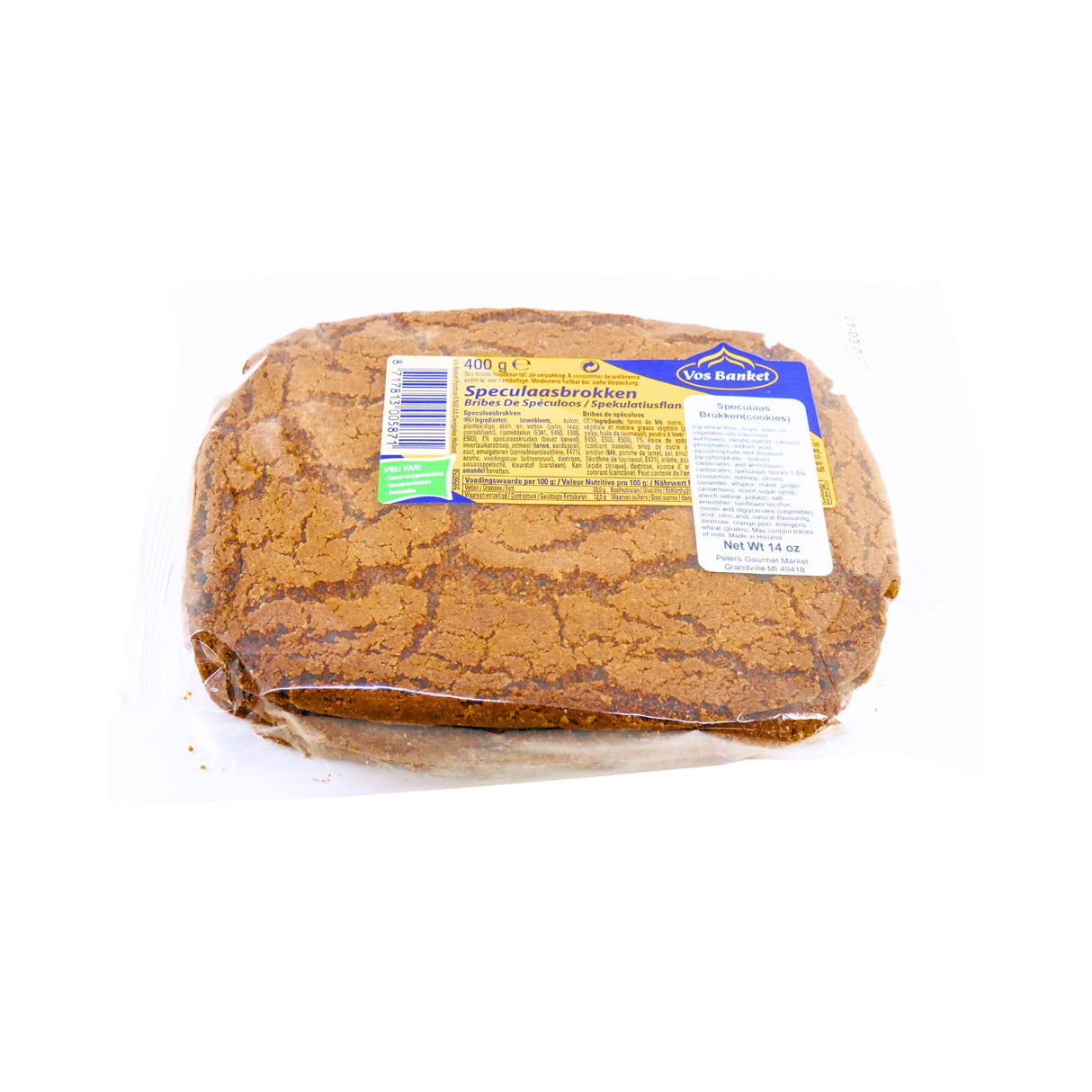 Vos Banket Speculaas Brokken 13.2 Ounce