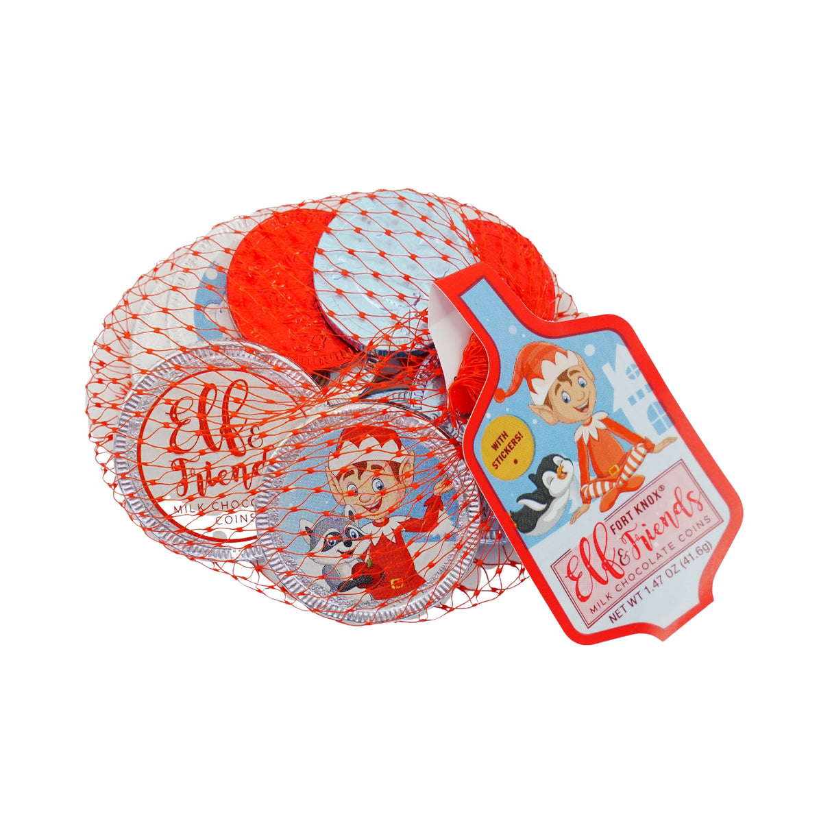Fort Knox Elf & Friends Foil coins  1.47 oz mesh bag