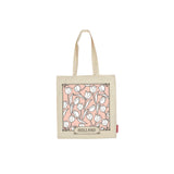 100% Cotton Tulips Holland White/Pink Bag Shopping Bag DC