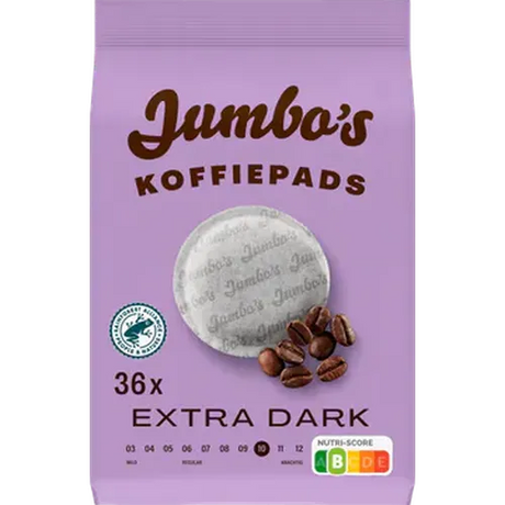 Jumbo Extra Dark Coffee Pads 36ct