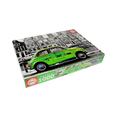 Puzzle Green Car in Amsterdam 1000 pc