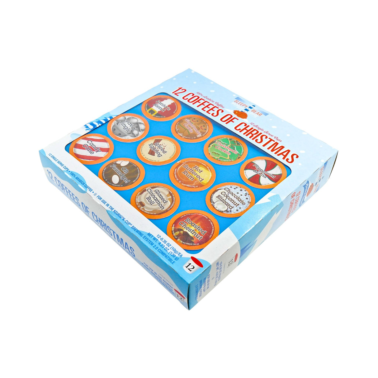 Sleepy Bear 12 Coffees of Christmas Variety Pack - K cups