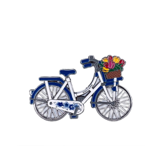 Magnet Bike Delft Blue Holland w/ Spinning Wheels