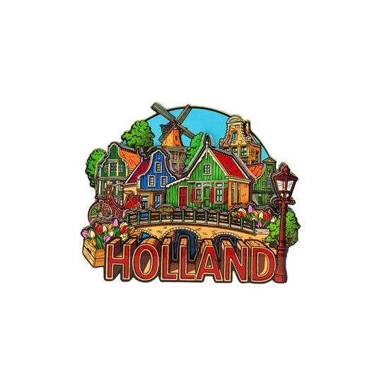 City Vibes Houses Holland Magnet MDF