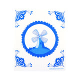 Delft Windmill Swedish Dishcloth
