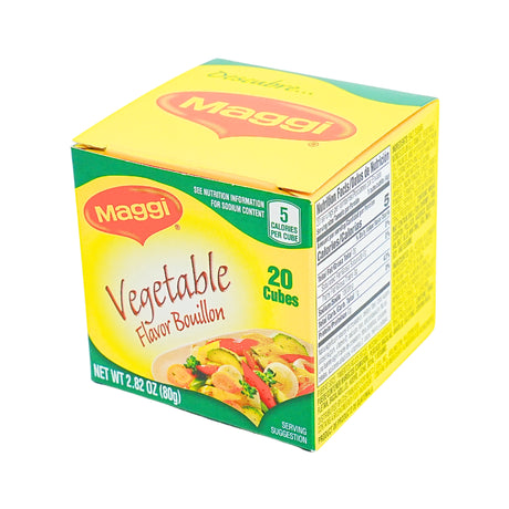 Maggi Vegetable Flavored Bouillon Cubes 20ct Box