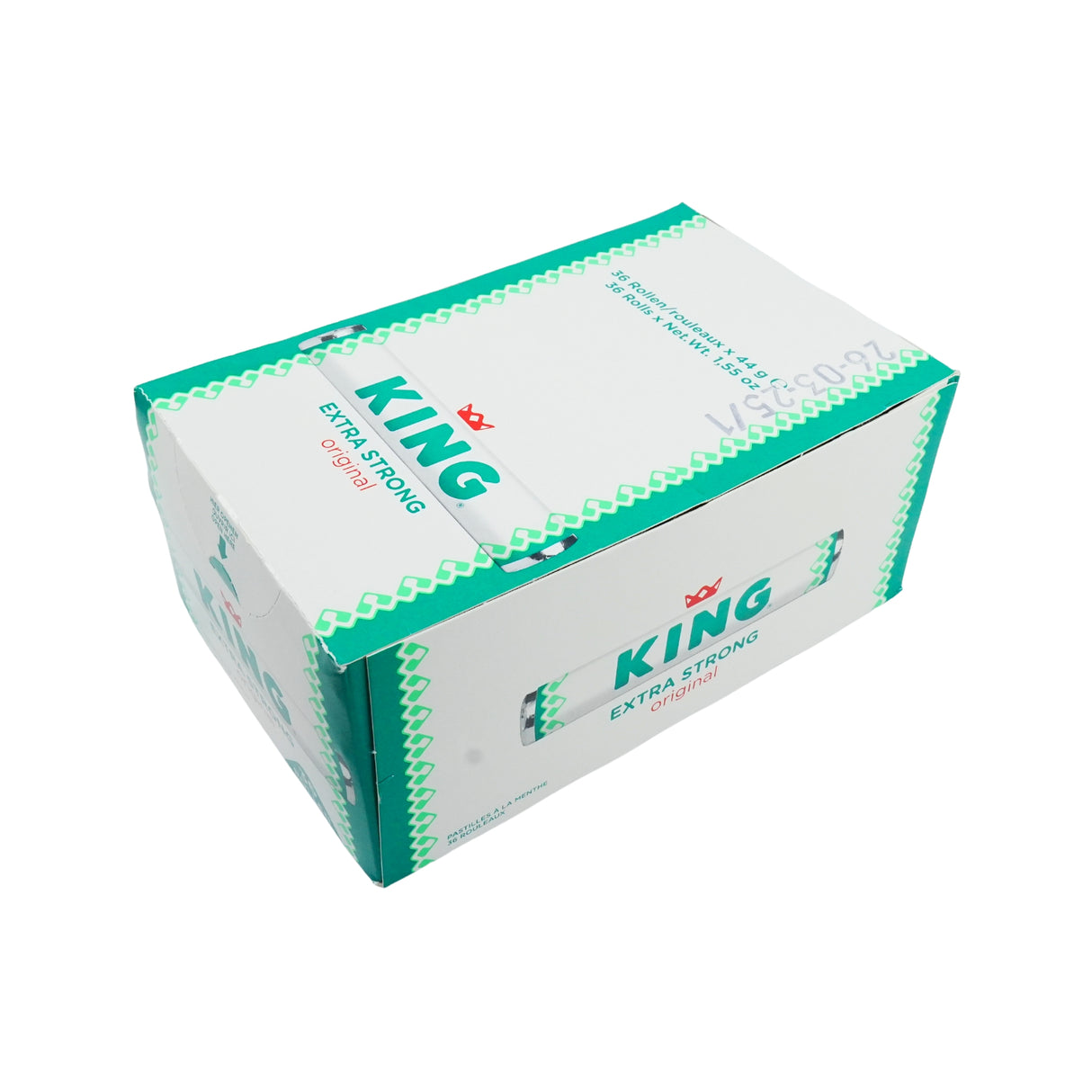 King Peppermint Extra Strong - 36 Roll Box
