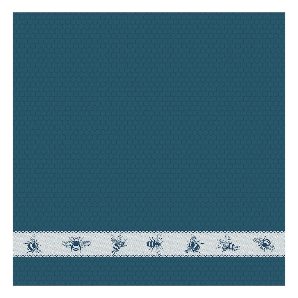 DDDDD Bees/Honey Petrol TEA Towel  24x23 inch