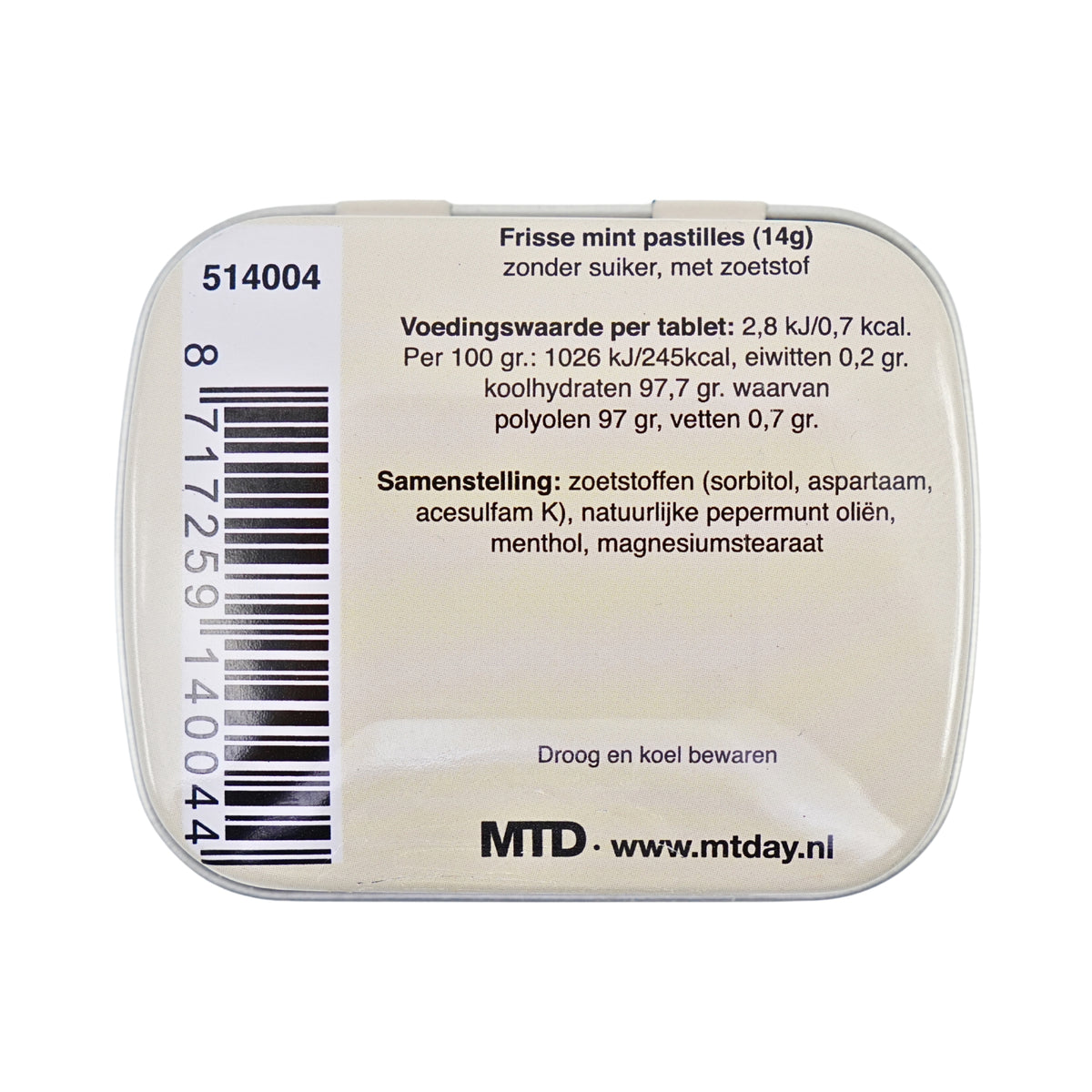 Holland Windmills and Tulip Fields Mini Peppermint Tin 1.75 oz