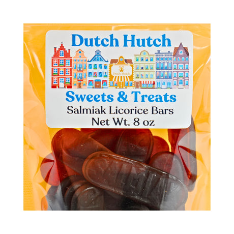Dutch Hutch Salmiak Licorice  Bars 8 oz By Matthijs