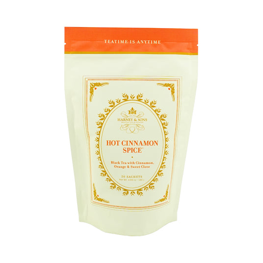 Harney & Sons Hot Cinnamon Spice Tea 50Ct Sachets