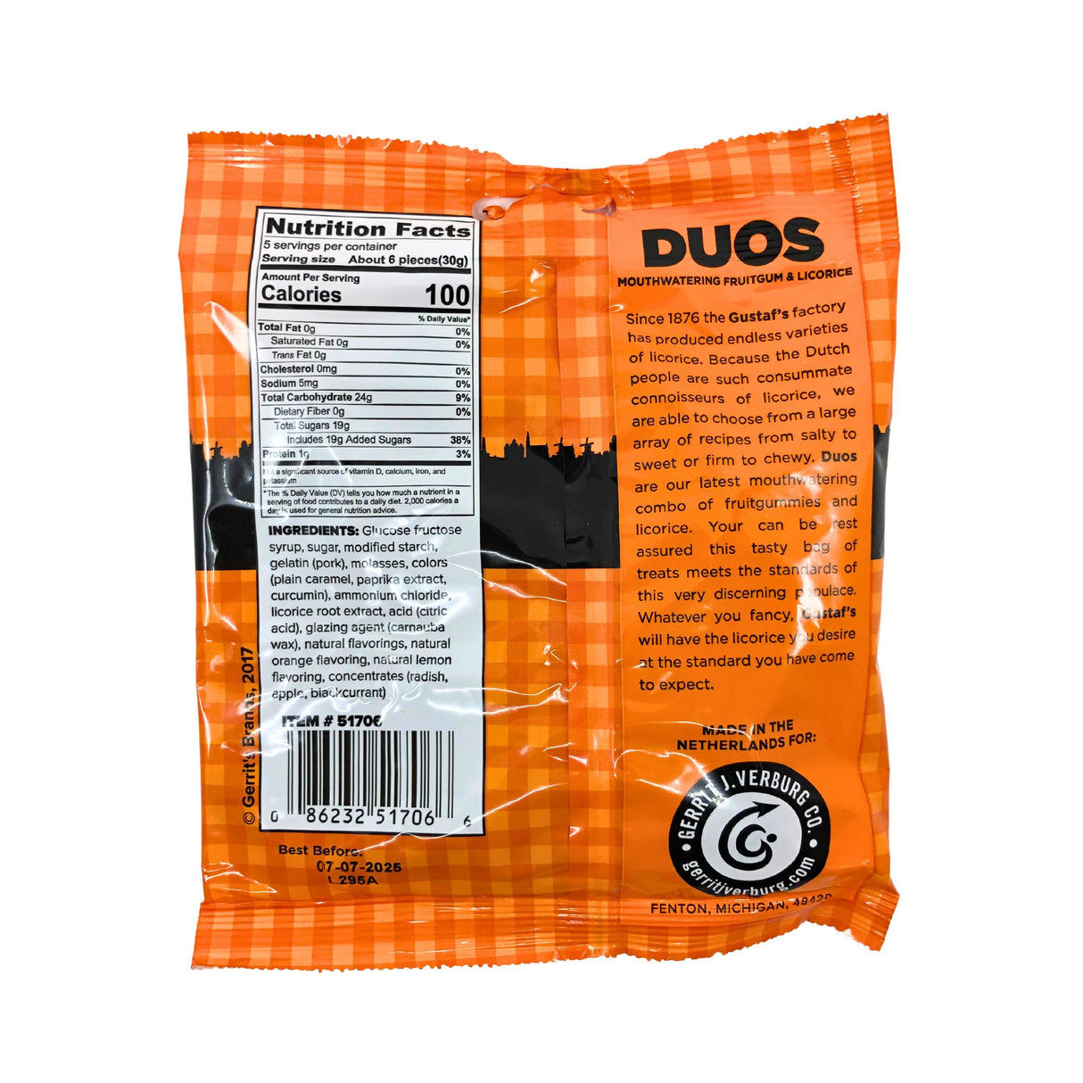 Gustafs Licorice Duos 5.29oz