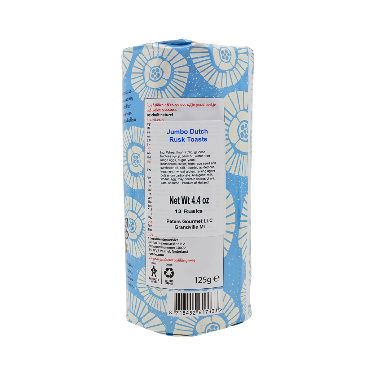 Jumbo Rusk Toast 4.4 Oz (Beschuit)