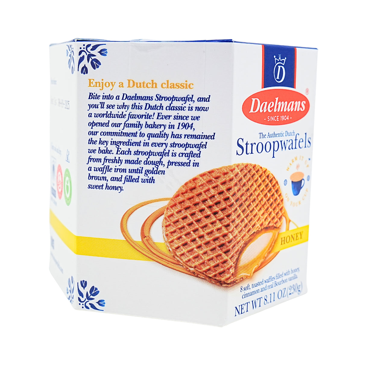 Daelmans Hex Box Honey Stroopwafels 8.11 oz