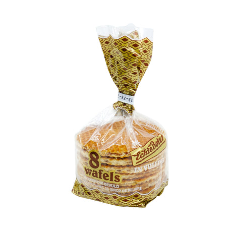 Verweij Syrupwafers 12% Real Butter 8 Count 8.4 Oz