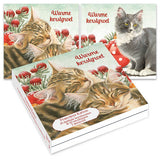 Christmas Cards Franciens Katten Cat with Ornaments  box of 10
