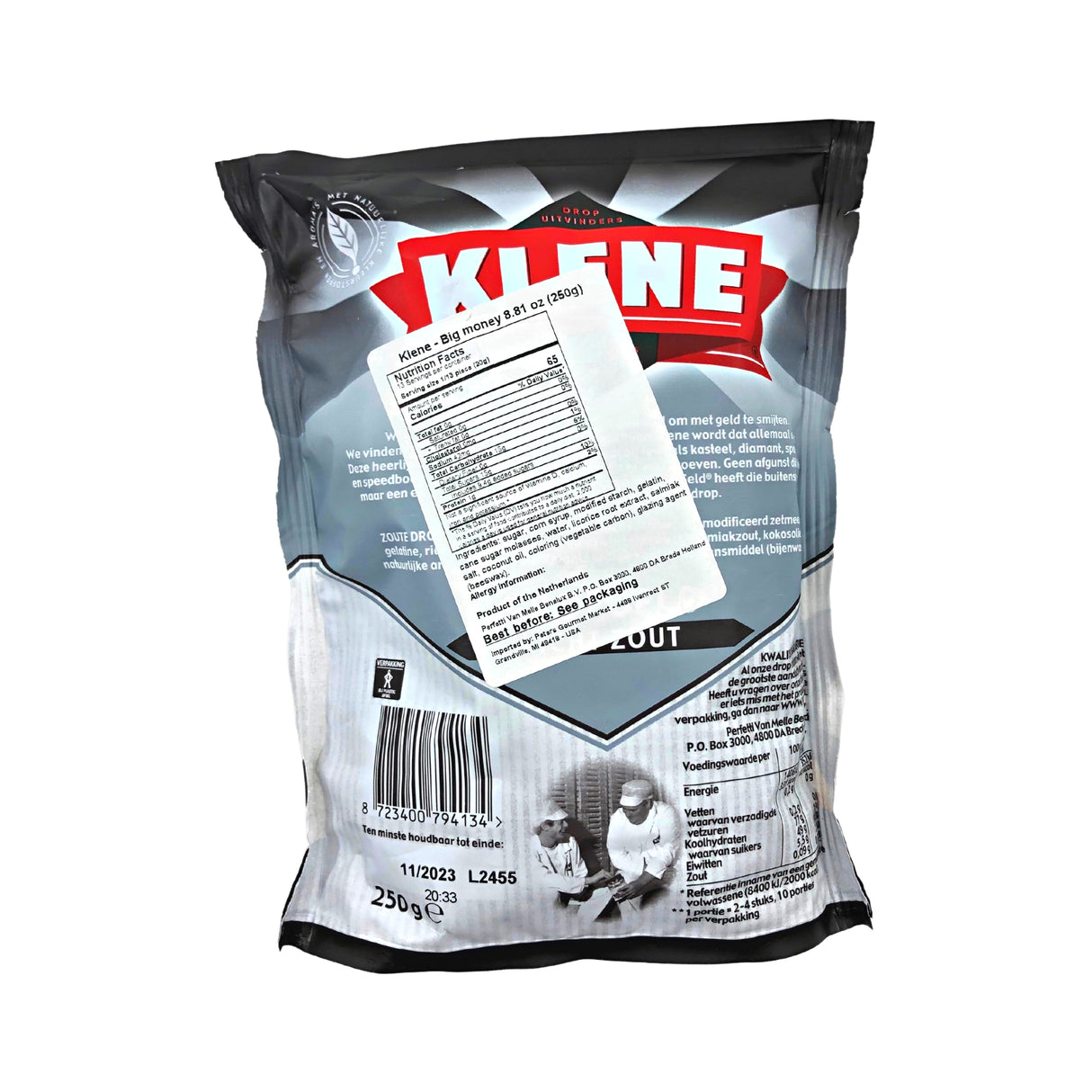 Klene Grof Geld  Lightly Salted Licorice 7.4 Ounce (210g)