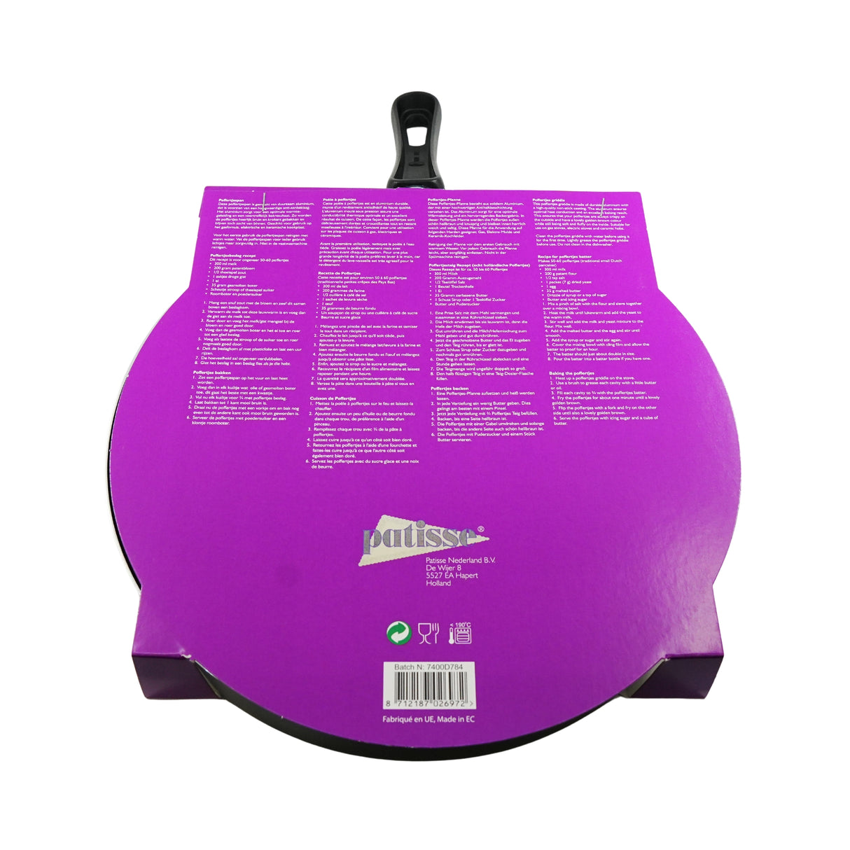 Koopmans Poffertjes Non Stick Pan  For Gas Stoves Only