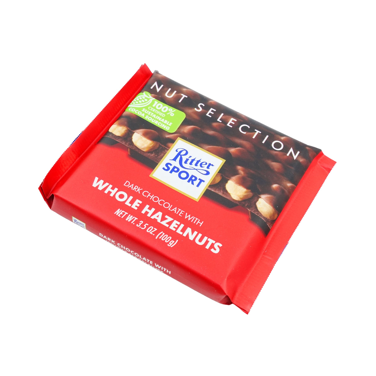 Ritter Dark Chocolate Bar With Whole Hazelnuts 3.5 oz 10