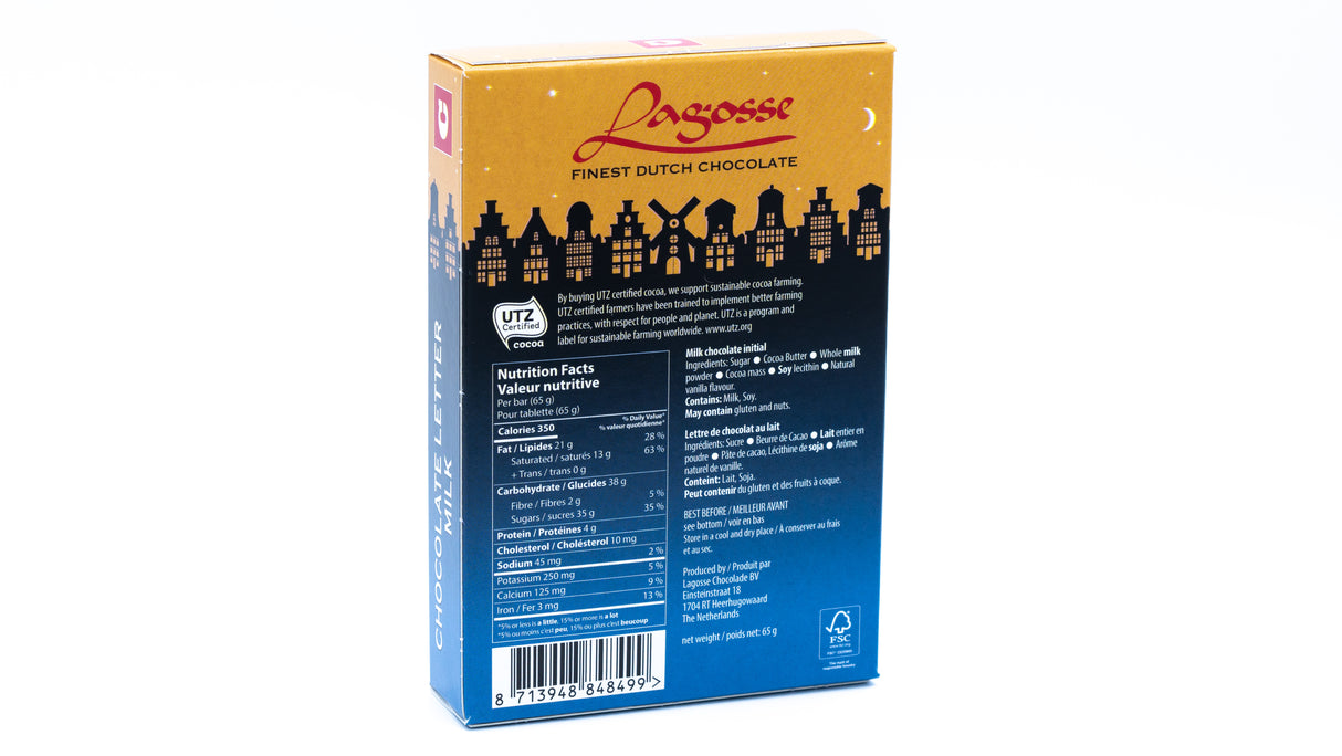 Lagosse Milk C Small Letter 2.3 Oz