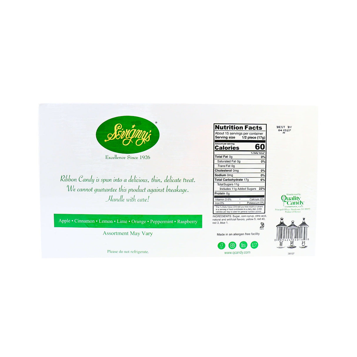 Sevigny Ribbon Candy 9 oz box