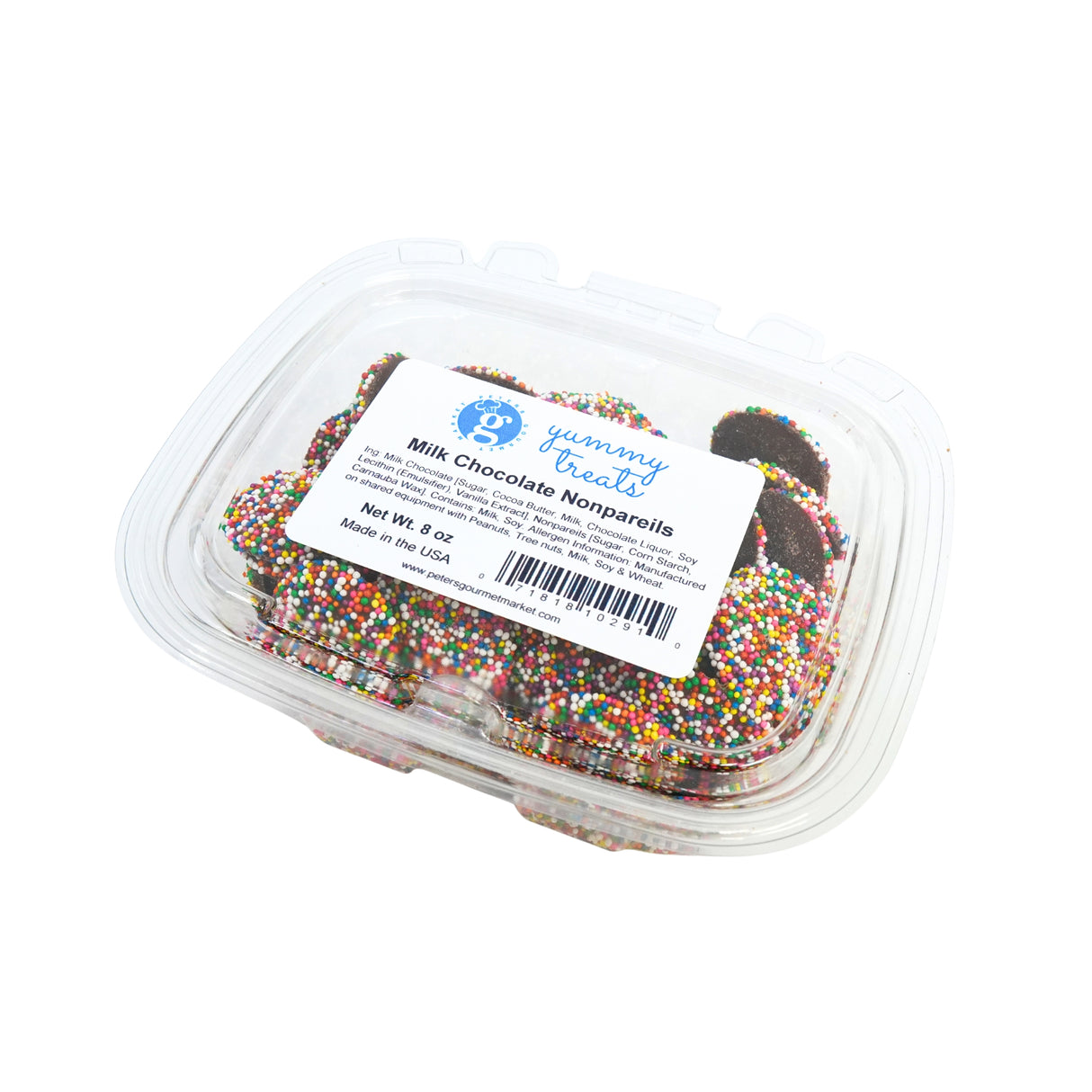 Milk Chocolate Nonpareils 8oz tub