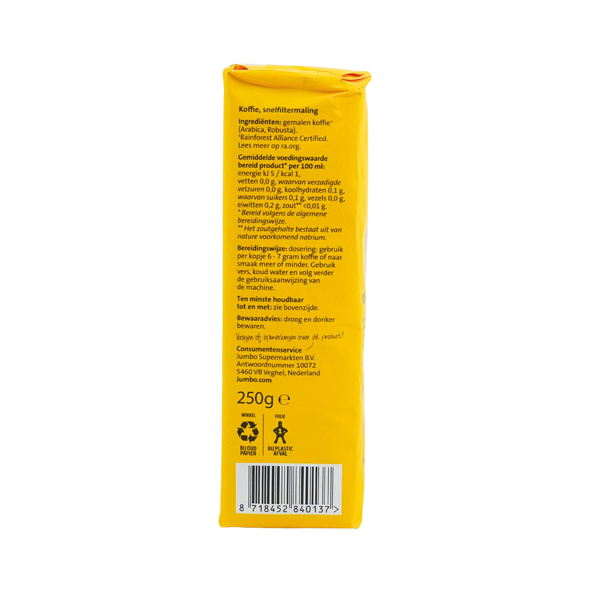 Jumbo Beste Koffie ground coffee  8.8 oz pak