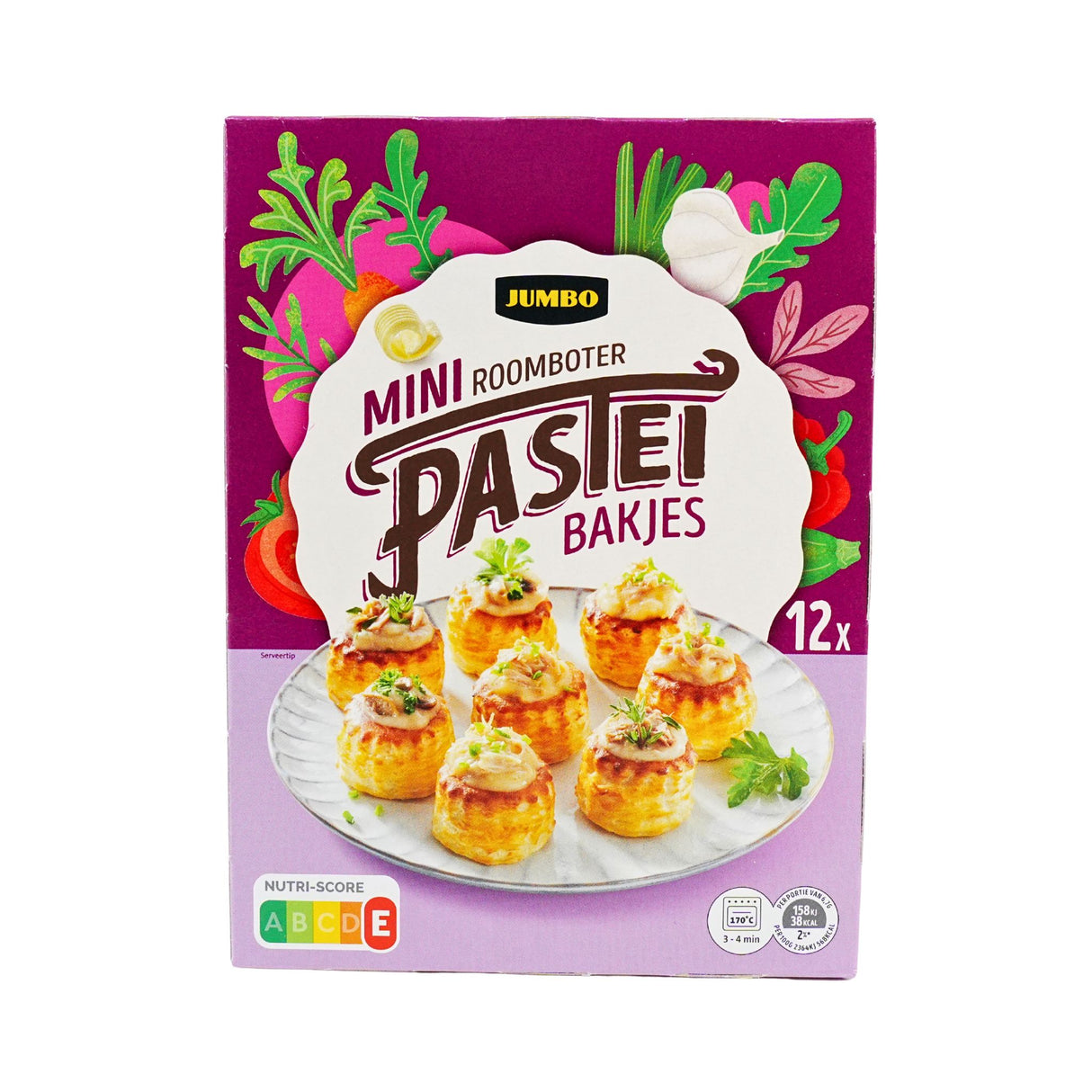 Jumbo Mini Pastry Shells 2.82 oz 80 gram