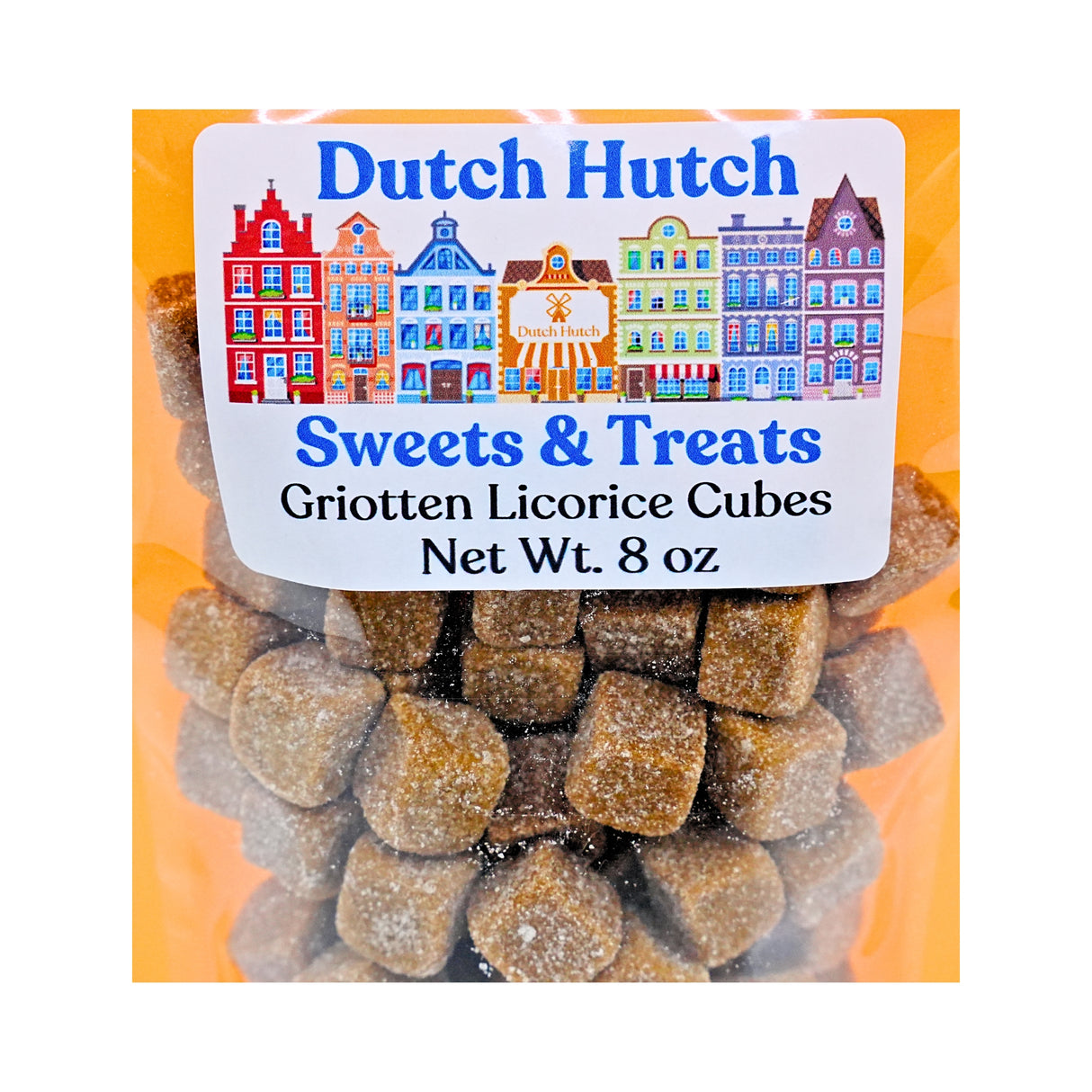 Dutch Hutch Griotten Licorice cubes  8 oz By Venco