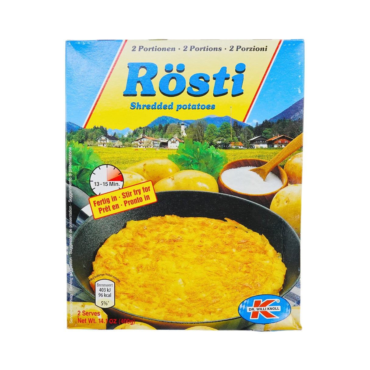 Dr Willi Knoll Rosti (shredded)  Potatos 14.1 oz(10)