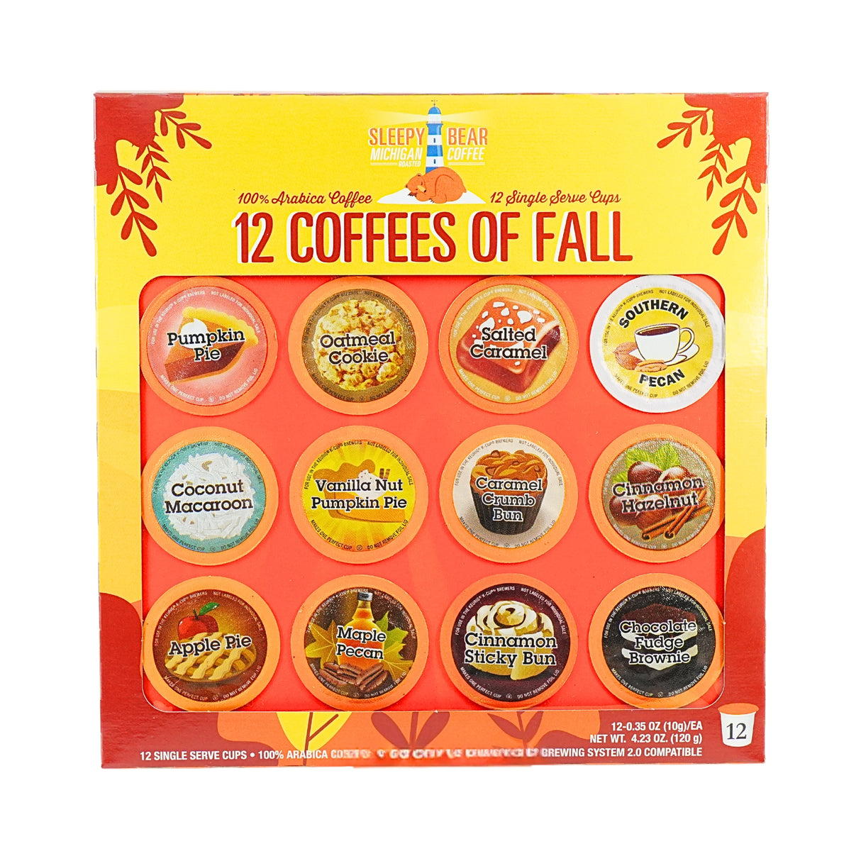 Sleepy Bear 12 Coffees of Fall Variety Pack - K cups