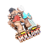 Holland Dutch Kissing Couple Magnet Clip