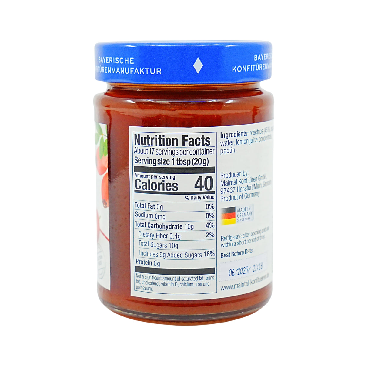 Maintal Rosehip Fruit Spread 12 oz