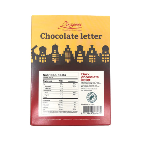 Lagosse Large Dark A Chocolate Letter 4.7oz
