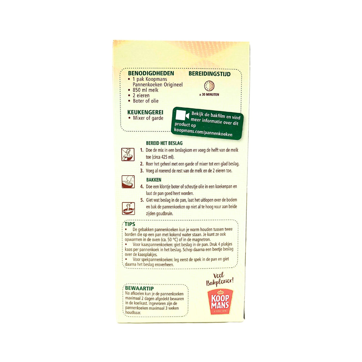 Koopmans Regular Pancake Mix 14.1 Oz Box