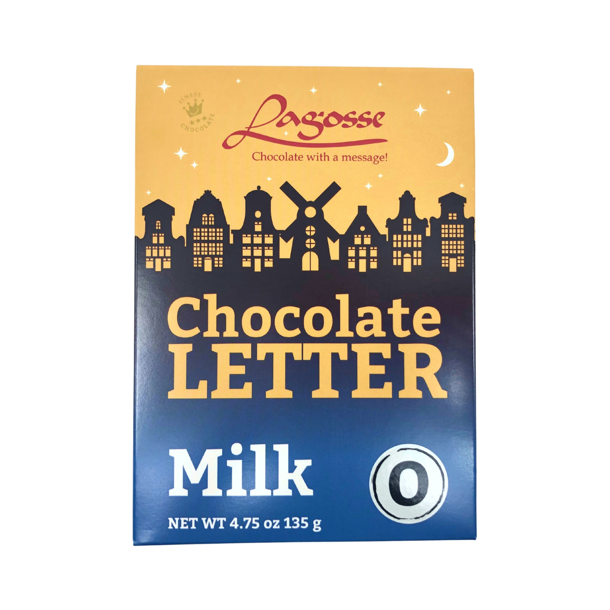 Lagosse Large Milk O Chocolate Letter 4.7oz