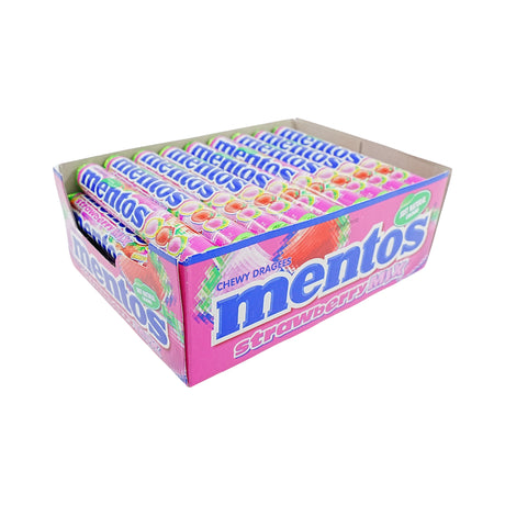 Mentos Strawberry Mix Roll 40 Ct Box
