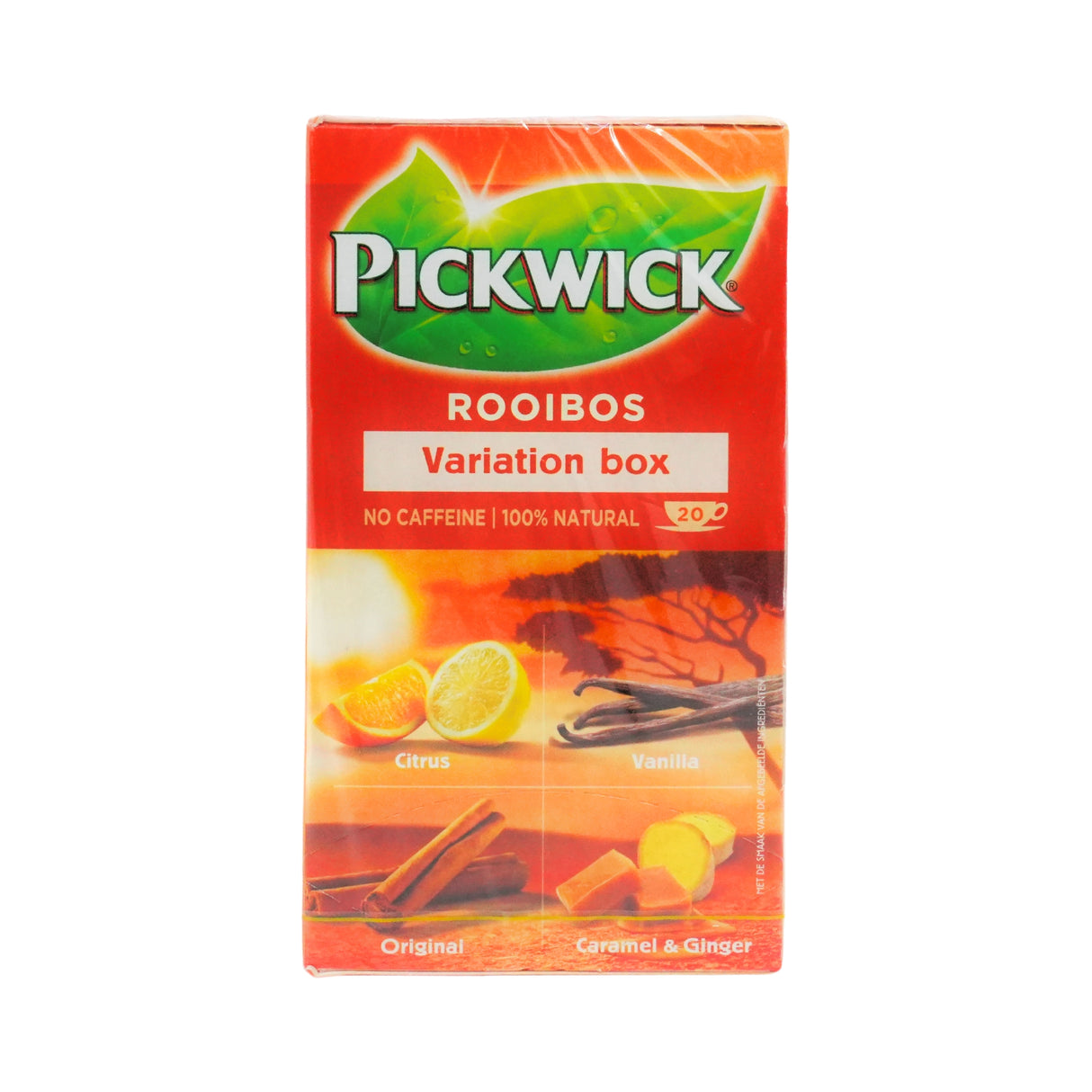 Pickwick Rooibos Assorted Flavors 20 ct 1 cup tea bags. DC