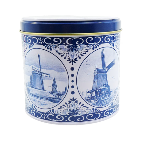 KM Delft Blue Dutch Windmills  Empty Tin