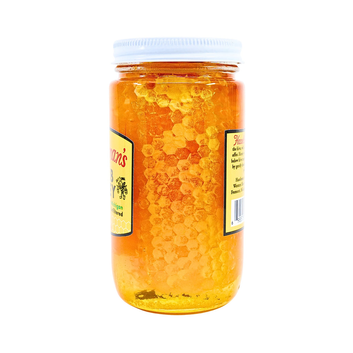 Hasselman's Honeycomb Honey 16oz Jar